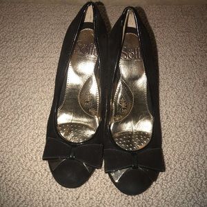 Black suede heel by Sofft size 6